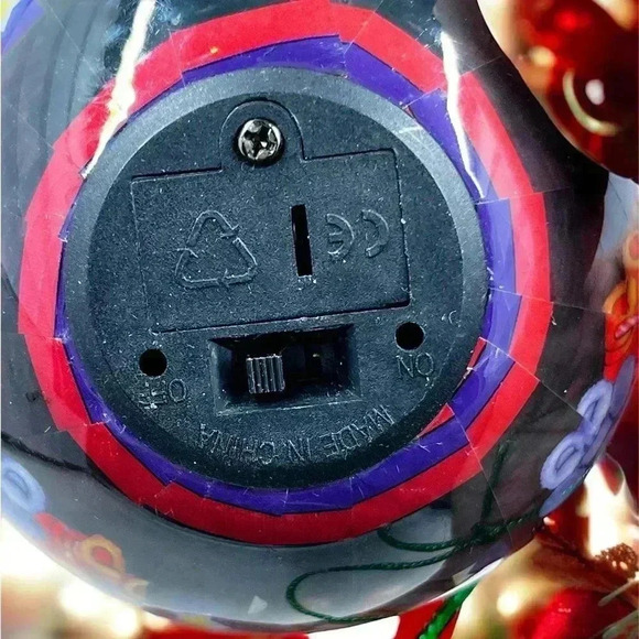 VTG Ball Decoupage Santa Light Up Ornament Christmas Holiday Hanging Rare Fun - Picture 4 of 15